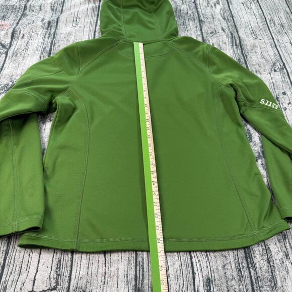 Tactical 5.11 Jacket Womens X-Large Hoodie Green Full Zip Soft-shell Athletic - Picture 11 of 11
